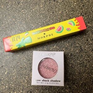 Morphe Lip Gloss and a Colourpop super shock eyeshadow